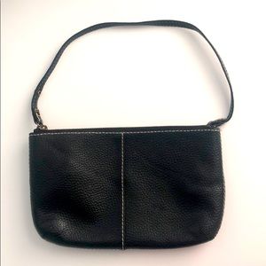 GAP Black Pebbled Leather Purse/Wristlet